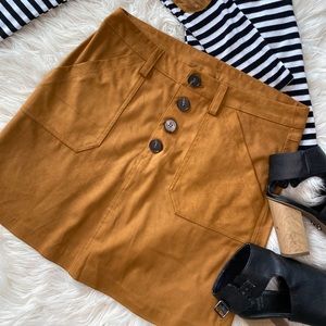 Suede Skirt
